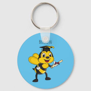 Llavero Feliz graduación de abejas personalizados