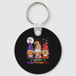 Llavero Feliz Hallothanksmas Amante de Gnomos Halloween Dí