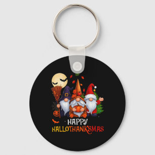 Llavero Feliz Hallothanksmas Gnomes Feliz Halloween