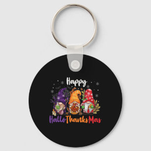 Llavero Feliz Hallothanksmas Gnomes Feliz Halloween