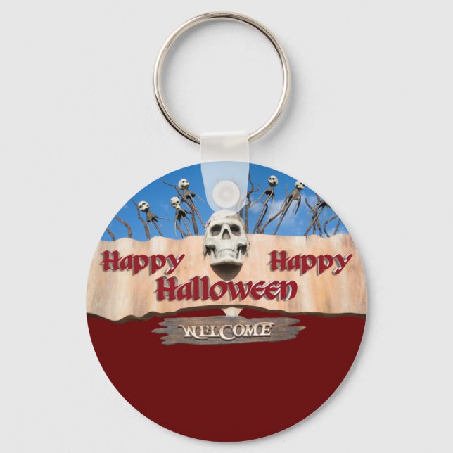 Llavero Feliz Halloween (Anverso)