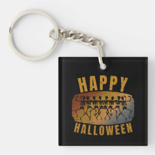 LLAVERO FELIZ HALLOWEEN ESQUELETO BAILARÍN