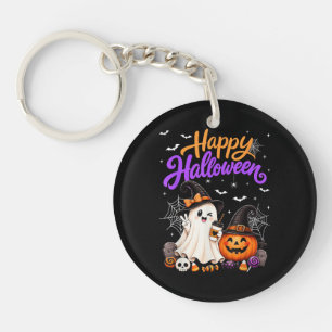Llavero Feliz Halloween Fantasma Lindo Calabaza Espeluznan