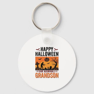 Llavero Feliz Halloween Nieto Camiseta Vintage Espeluznant