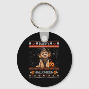 Llavero Feliz Halloween Ugly Poodle Howl-o-ween Pumpkin Do
