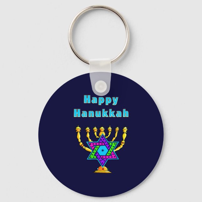 Llavero Feliz Hanukkah (Anverso)