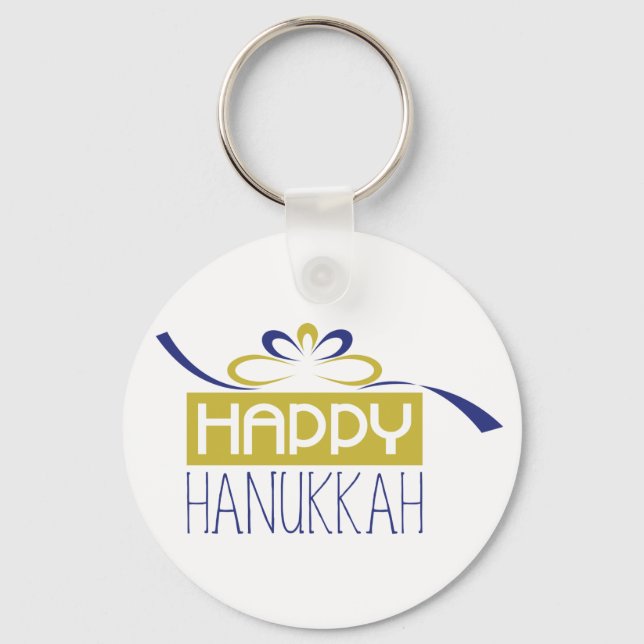 Llavero Feliz Hanukkah (Anverso)
