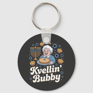 Llavero Feliz Hanukkah Funny Holiday Judío Kvellin Bubby