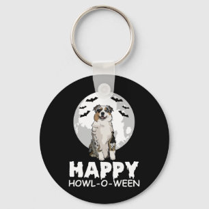 Llavero Felíz Holl-o-ween Perro perezoso vestido de Hallow