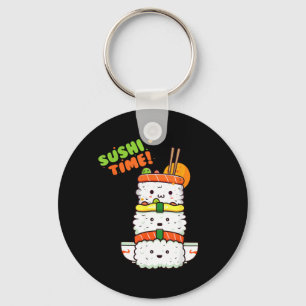 Llavero Feliz Kawaii Sushi y Sol Preparado para el Verano