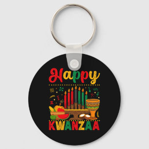 Llavero Feliz Kwanzaa Hombres Mujeres Kwanzaa Kinara Candl