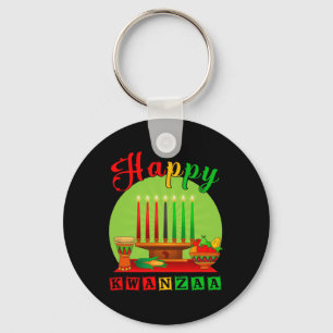 Llavero Feliz Kwanzaa Kinara Siete Velas Principios de K