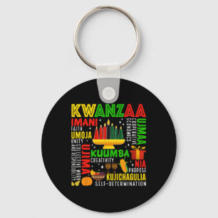 Llavero Feliz Kwanzaa Siete Principios De Los Hombres Kwan