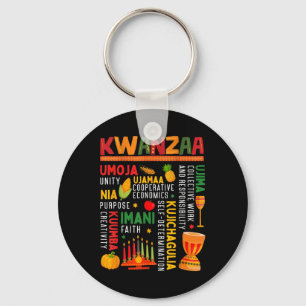 Llavero Feliz Kwanzaa Siete Principios De Los Hombres Kwan