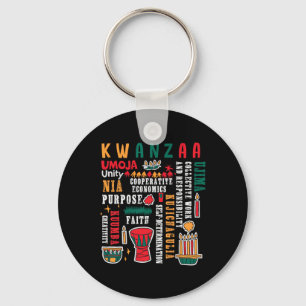 Llavero Feliz Kwanzaa Siete Principios De Los Hombres Kwan