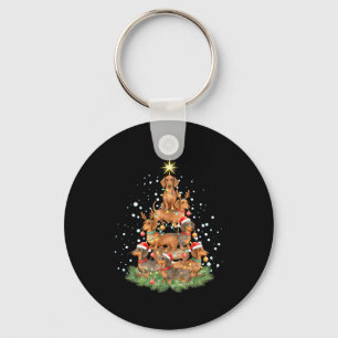 Llavero Feliz Lobo Navidad Pawlidays Dachshund Árbol Acuar