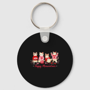 Llavero Feliz Meowentines Gatito Adorable Día de San Valen
