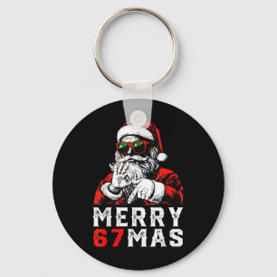 Llavero Feliz Navidad 6 7 Meme Divertido Santa 67 Mano Xma