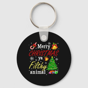 Llavero Feliz Navidad a los animales fieles ya divertida f