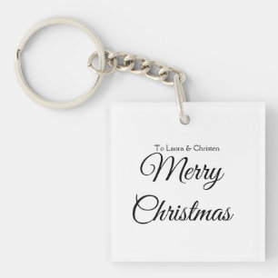 Llavero Feliz Navidad añadir nombre texto regalo personali