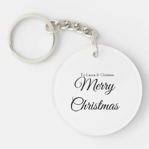 Llavero Feliz Navidad añadir nombre texto regalo personali