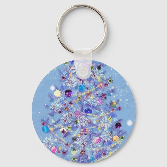 Llavero Feliz Navidad - Árbol de Navidad (Anverso)