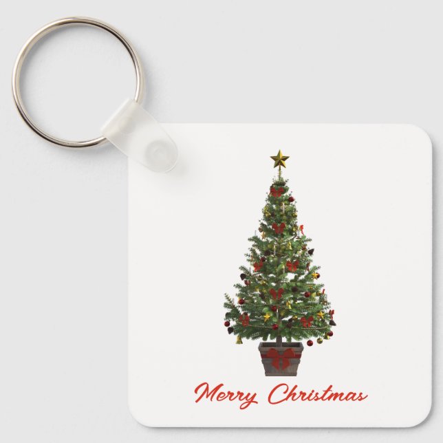 Llavero Feliz Navidad. Árbol de Navidad (Anverso)