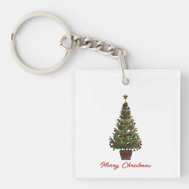 Llavero Feliz Navidad. Árbol de Navidad (Frente)