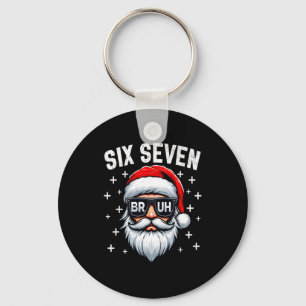 Llavero Feliz Navidad Bruh Cara de Santa 67 Meme Divertido