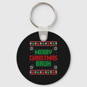 Llavero Feliz Navidad Bruh Feo Navidad Divertido Santa Yo