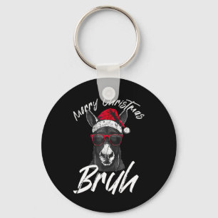 Llavero Feliz Navidad Bruh Gracioso Dominick El Burro Xma