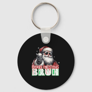 Llavero Feliz Navidad Bruh Pulgar Arriba Tranquilo Santa C