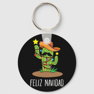 Llavero Feliz Navidad Cactus - Árbol Mexicano Navidad En J