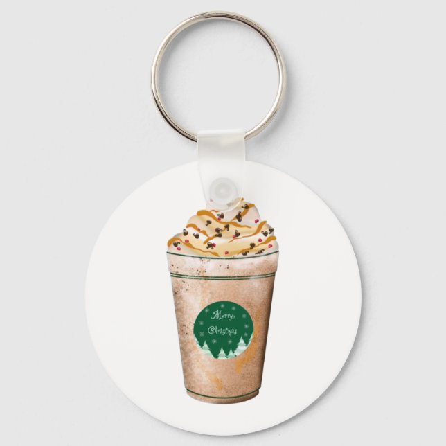 Llavero Feliz Navidad Caramel Drizzte Latte (Anverso)