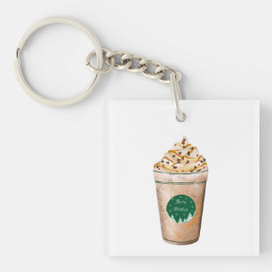 Llavero Feliz Navidad Caramel Drizzte Latte