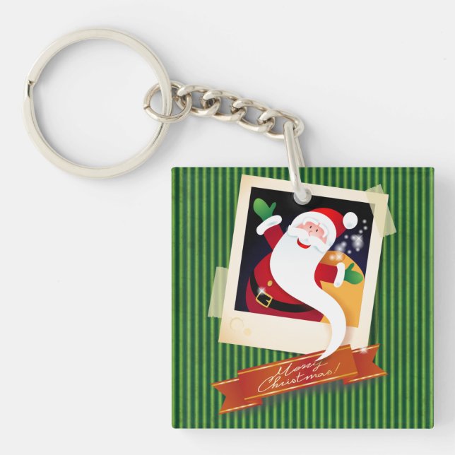 Llavero ¡Feliz Navidad con Santa! (Frente)