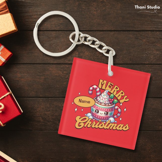 Llavero Feliz Navidad Cute Hot Chocolate Mug Family (Subido por el creador)