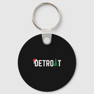 Llavero Feliz Navidad Detroit Felices Fiestas Michigan Sa