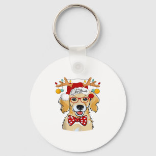 Llavero Feliz Navidad Disfraces de reno Cute Santa Beagle