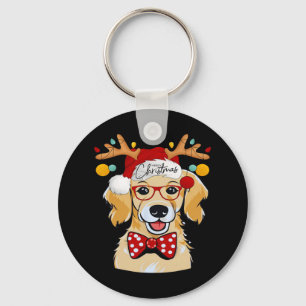 Llavero Feliz Navidad Disfraces de reno Cute Santa Beagle