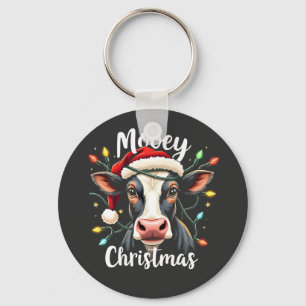 Llavero Feliz Navidad Divertida Vaca Amantes De Ganado 