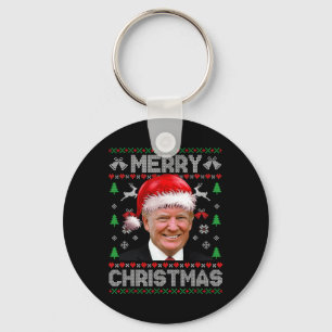 Llavero Feliz Navidad Donald Trump Papá Noel Navidad Ugl