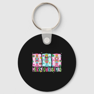 Llavero Feliz Navidad Elegante Chica Cascanueces Nk Mujer