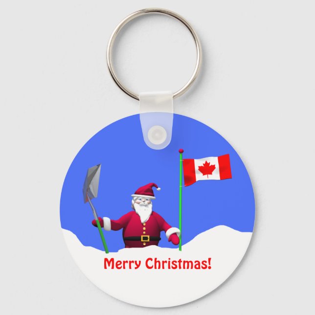 Llavero Feliz Navidad en Canadá (Anverso)