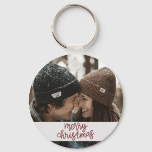 Llavero Feliz Navidad en pareja de invierno