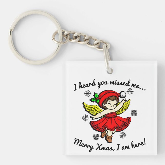 Llavero Feliz Navidad estoy aquí (Frente)