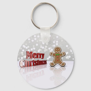 Llavero Feliz Navidad Gingerbread Man
