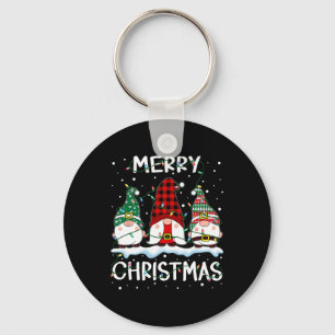 Llavero Feliz Navidad Gnome Búfalo Familia Jugada Xmas Pa