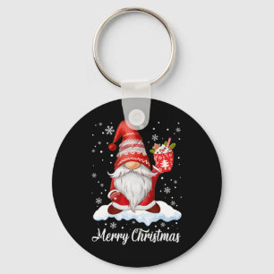 Llavero Feliz Navidad Gnome Coffee Family coincidiendo