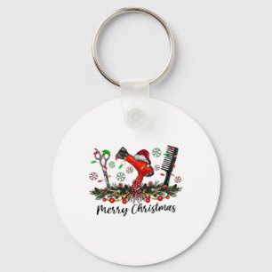 Llavero Feliz Navidad Hairstylist Hairdresser Coincidencia